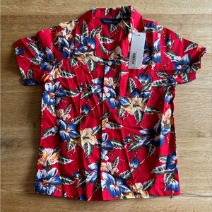 NWT Janie and Jack Boy Toddler 3T Hawaiian Shirt